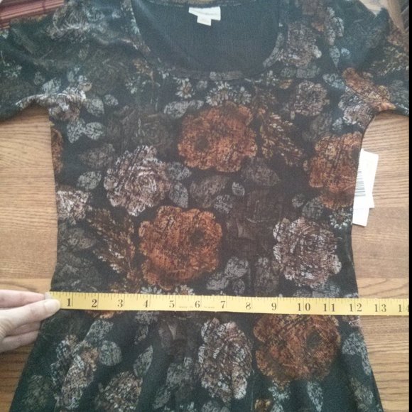 NWT LulaRoe Rose & Daisy Print Dress Cottagecore Romantic FeminineSoftGirl Retro - Picture 9 of 9